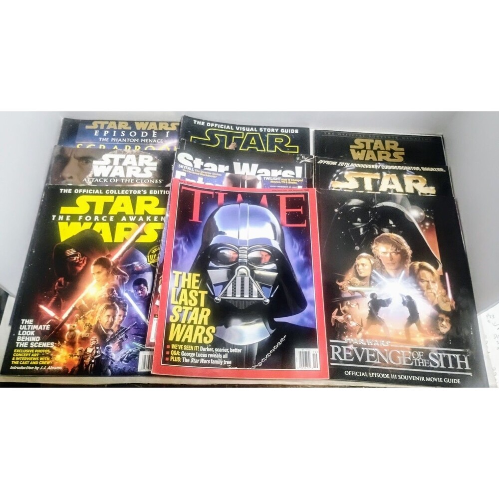 STAR WARS VARIOUS COLLECTOR'S 11 CT MAGAZINE LOT TIME ENTERTAINMENT WEEKLY ETC